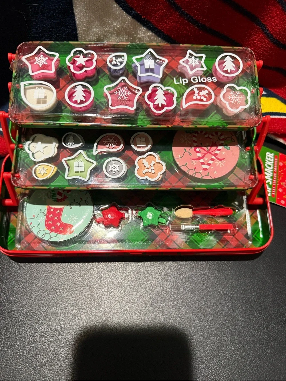 Lip Smacker Kids Holiday Tin - Red & Green